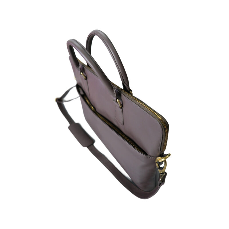 Citrine Leather Ladies Laptop Bag - Image 3