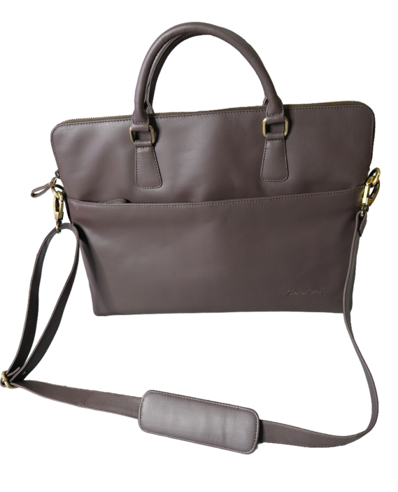 Citrine Leather Ladies Laptop Bag - Image 10