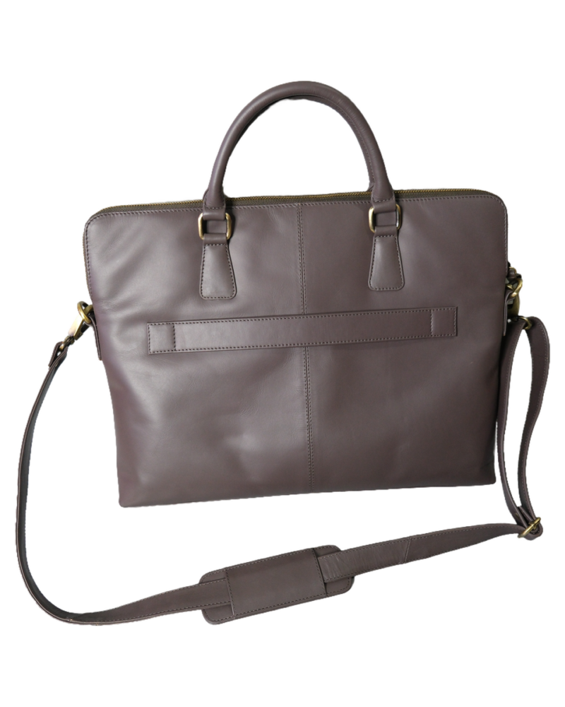 Citrine Leather Ladies Laptop Bag - Image 9