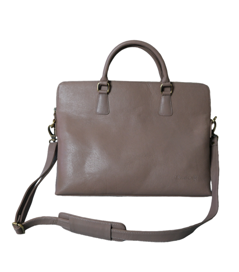 Citrine Leather Ladies Laptop Bag - Image 5