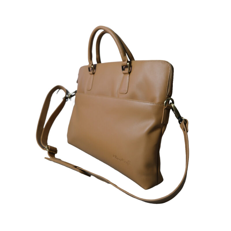 Citrine Leather Ladies Laptop Bag - Image 2