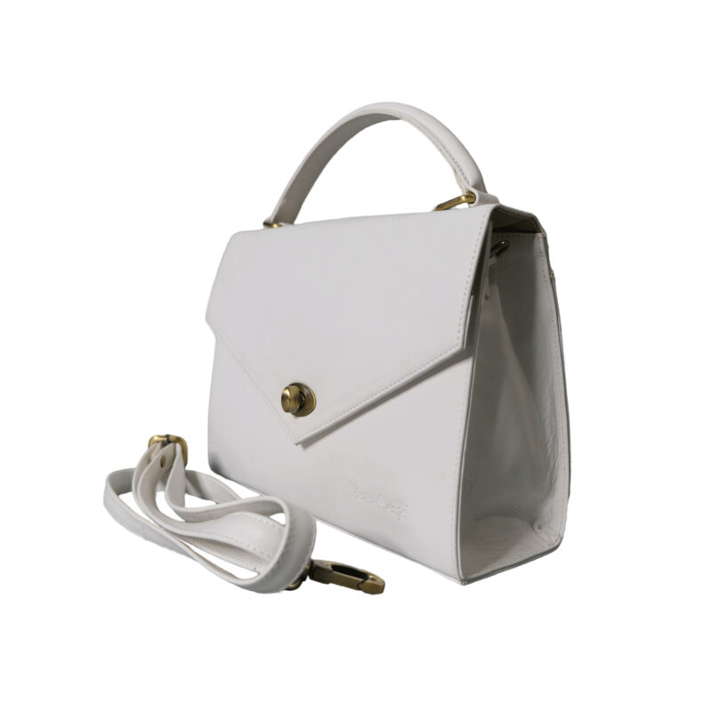 Lilac Leather Ladies Satchel - Image 3
