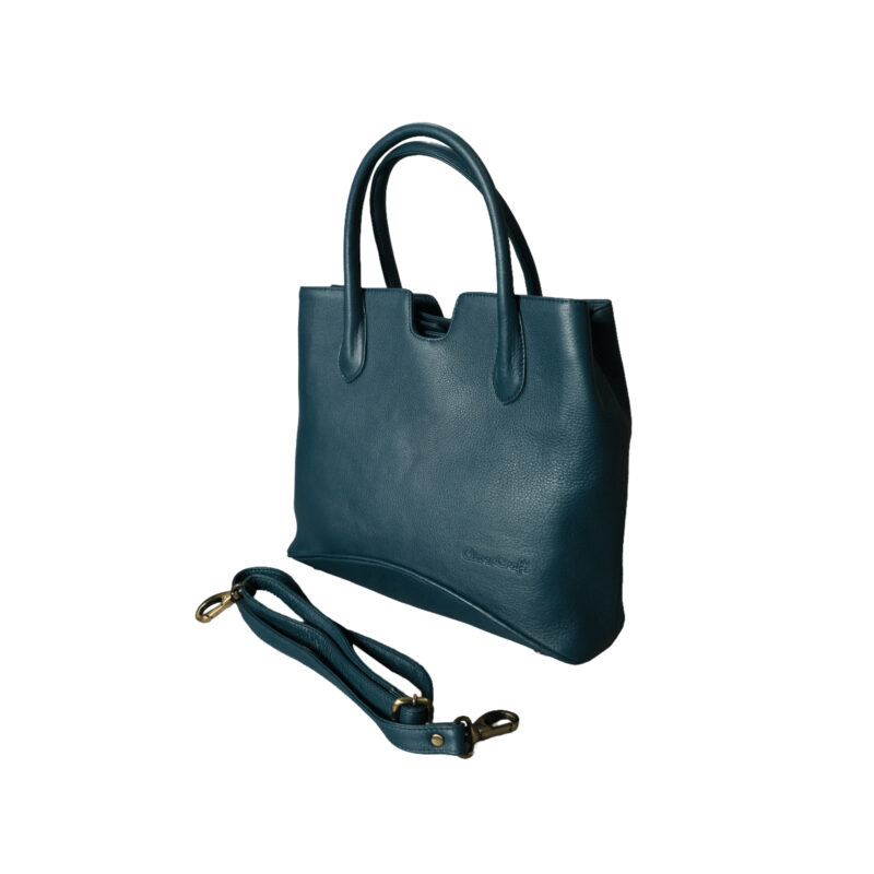 Portia - Leather Ladies Tote Bag - Image 3